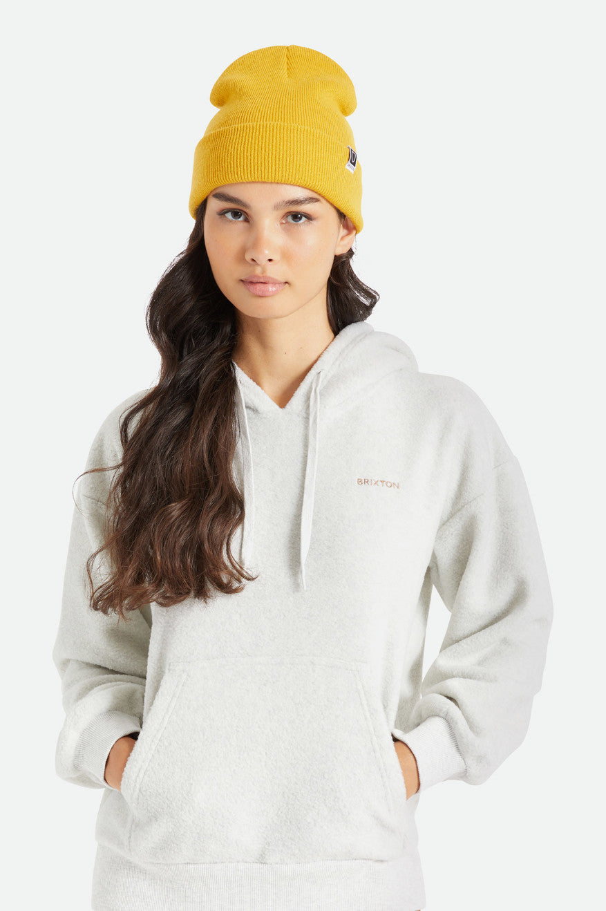 Women's Brixton Harbor Beta Watch Cap Beanie Mustard | 9016TIEGP