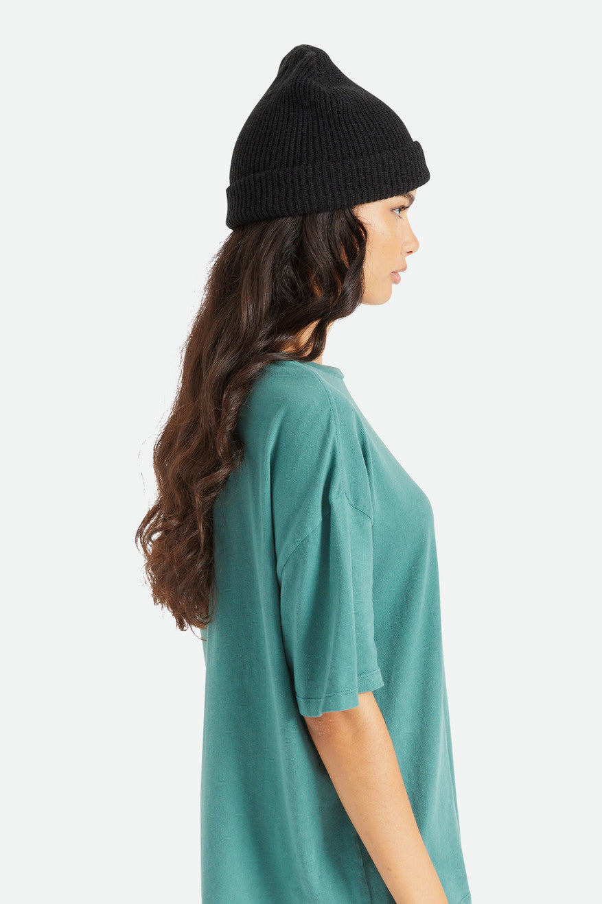 Women's Brixton Heist Beanie Black | 6837UVGOI