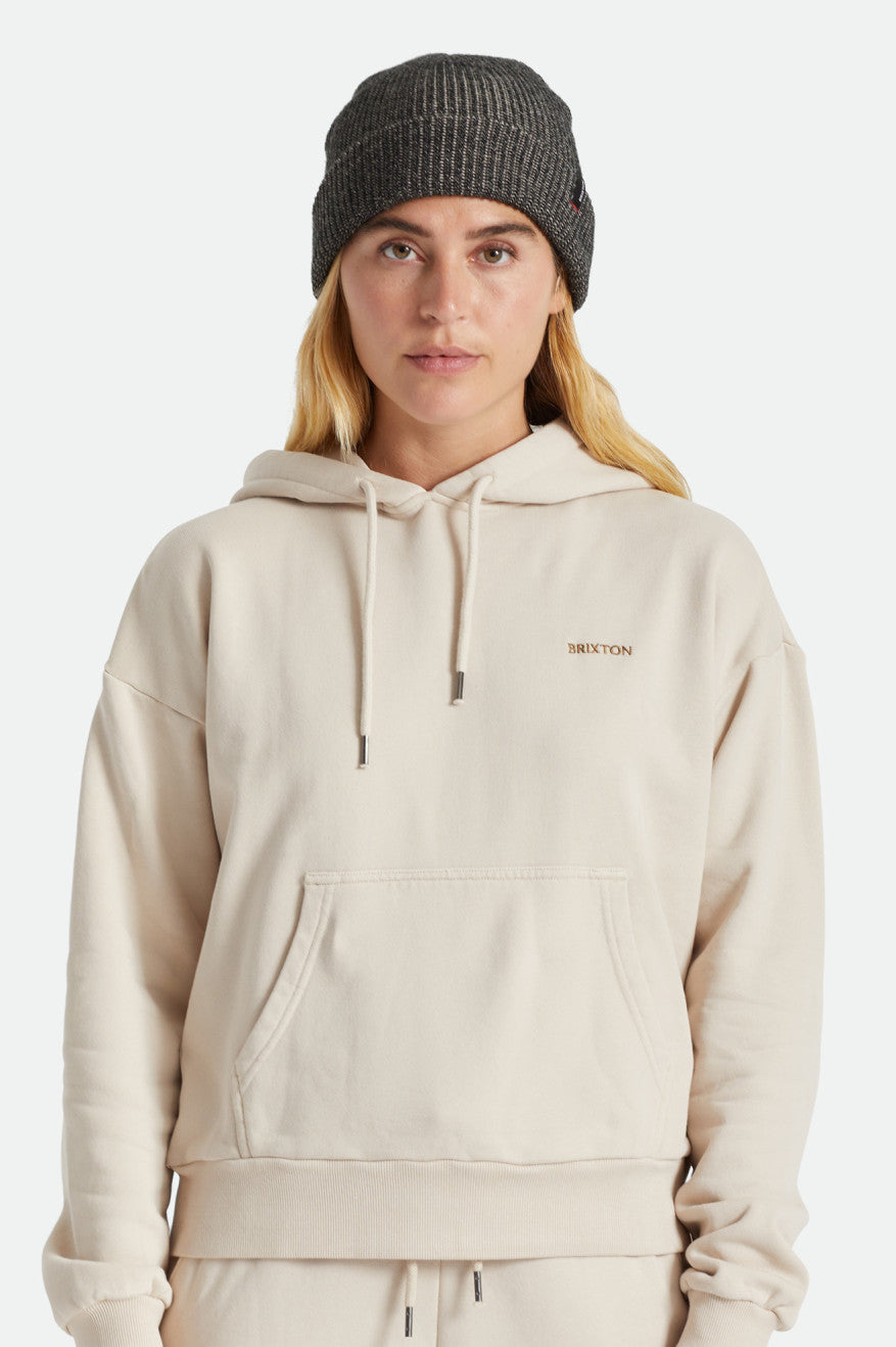 Women's Brixton Heist Beanie Black / Beige | 5789ZBAOT