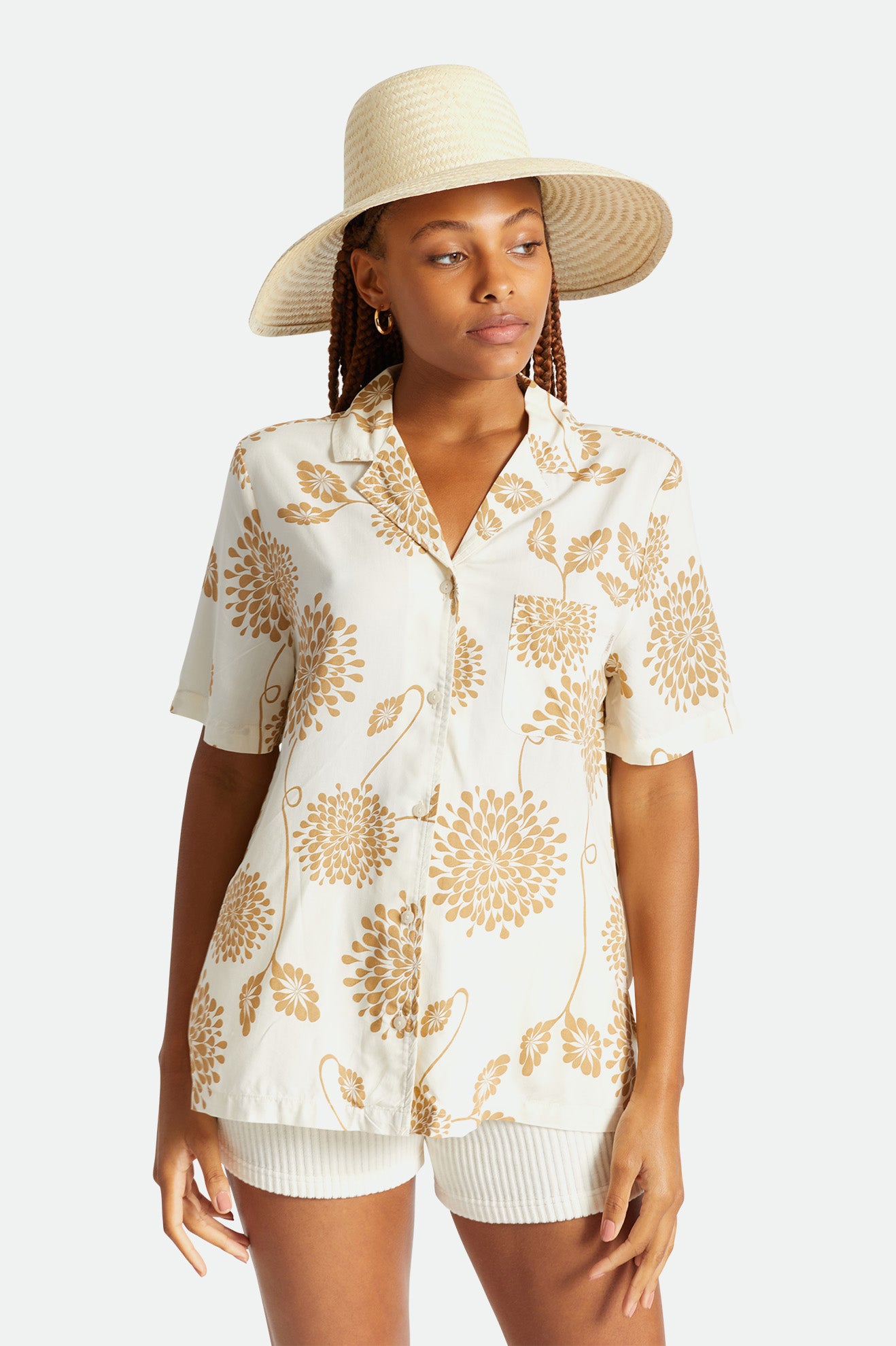 Women's Brixton Janae Sun Hat Hats Beige | 8356NSIHM