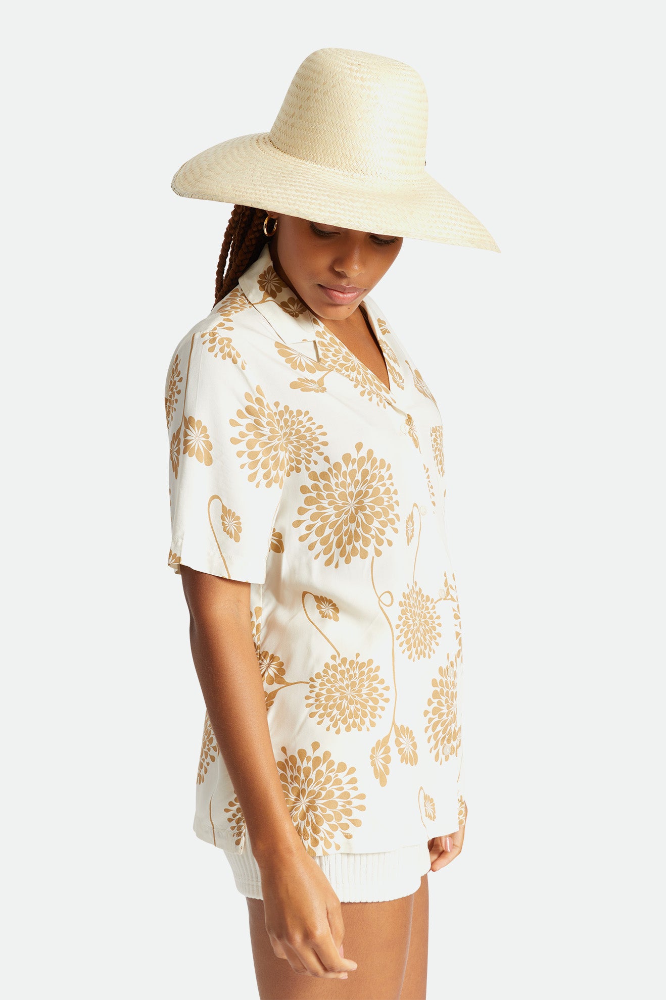 Women's Brixton Janae Sun Hat Hats Beige | 8356NSIHM