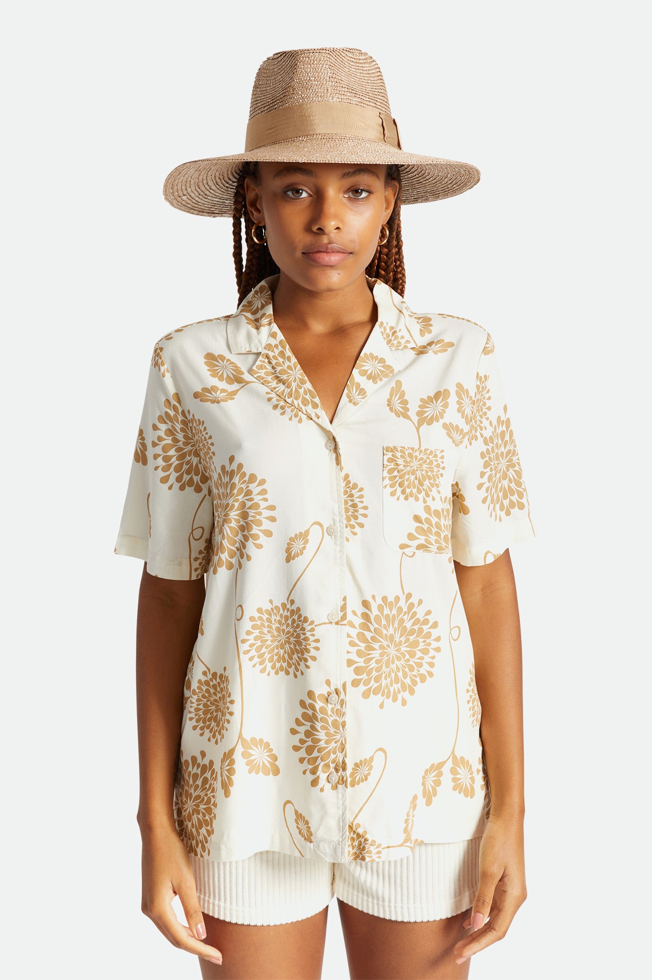 Women's Brixton Janae Sun Hat Hats Beige | 8356NSIHM