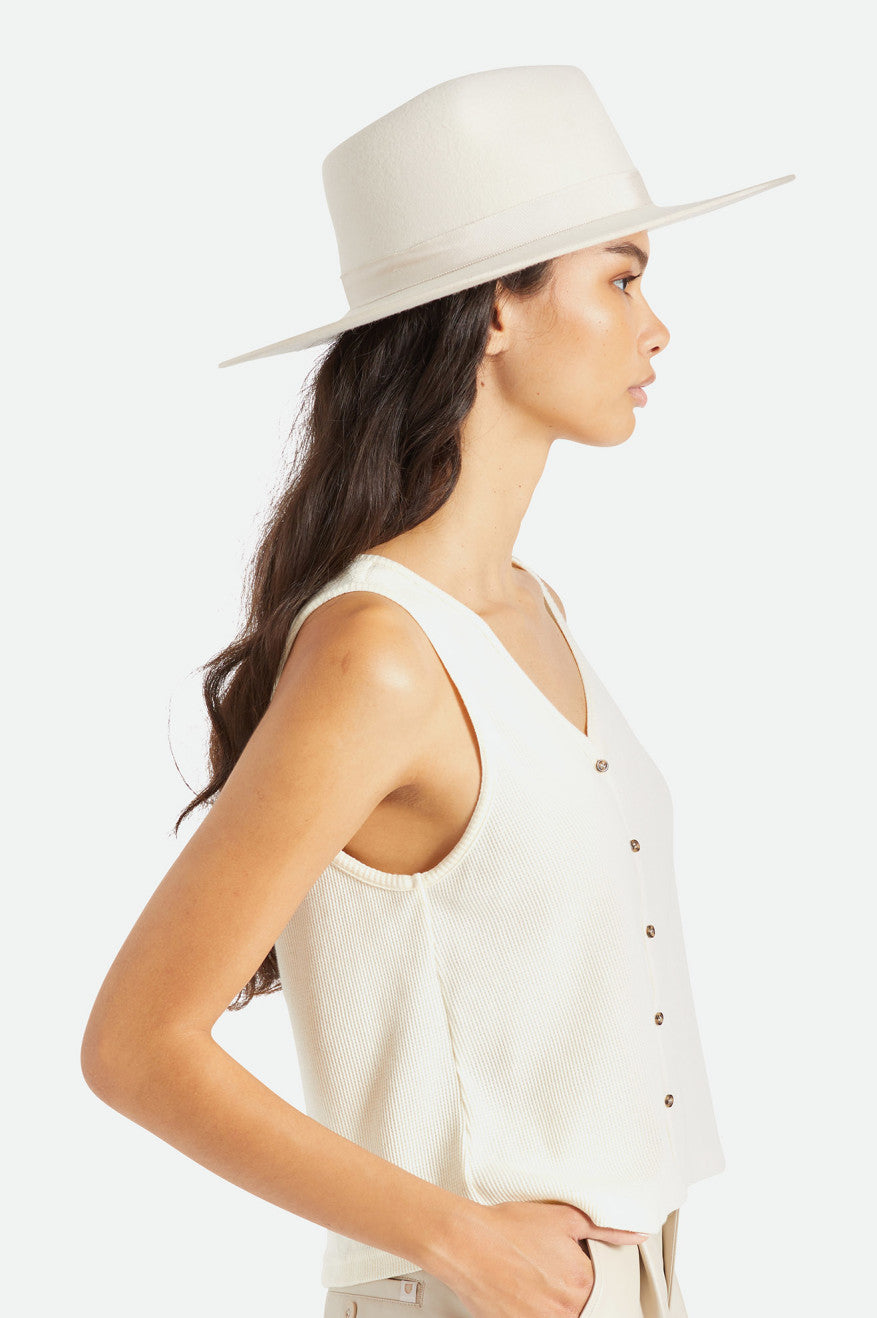 Women's Brixton Jo Rancher Hat Hats White | 0351RAKJS