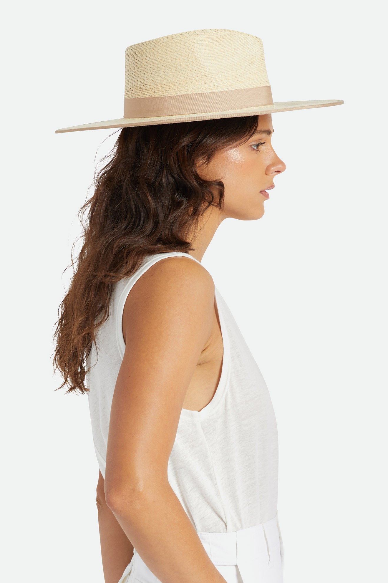 Women's Brixton Jo Rancher Straw Hats Beige | 0341TDXME