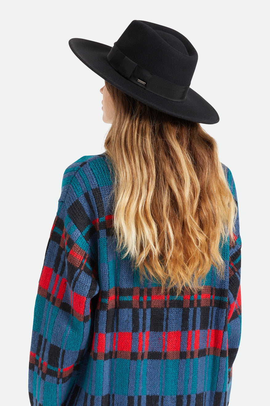 Women's Brixton Joanna Felt Hat Hats Black | 7194TENXG