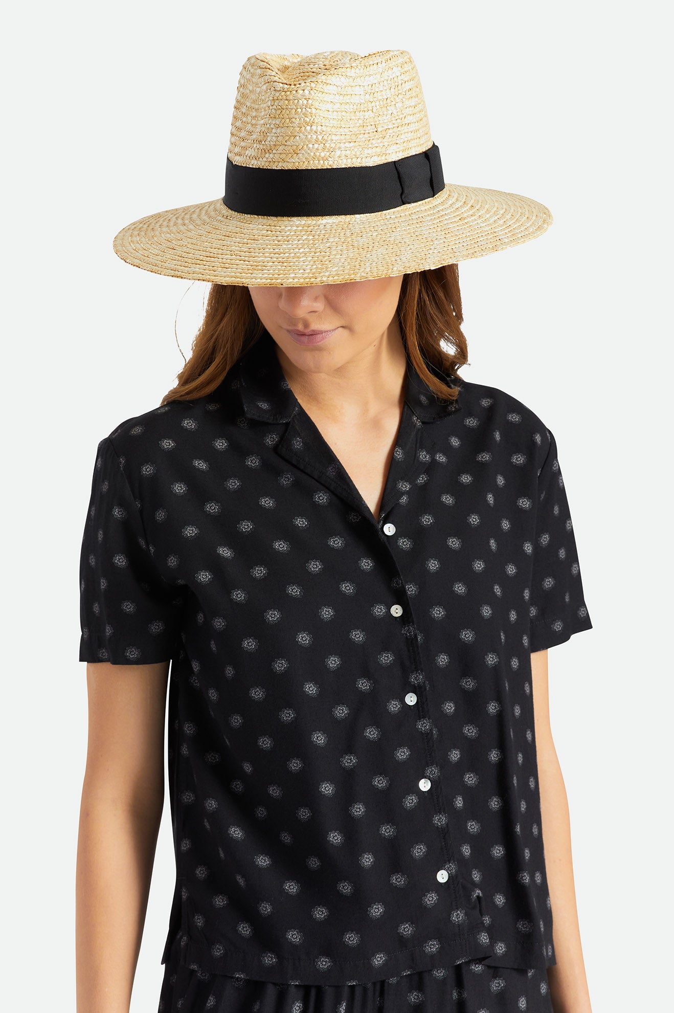 Women's Brixton Joanna Straw Hats Orange | 9275MWZIB