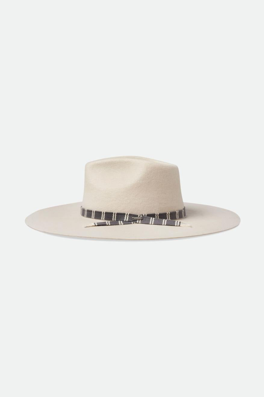 Women's Brixton Leigh Felt Fedora Fedoras White | 8210VZOHP