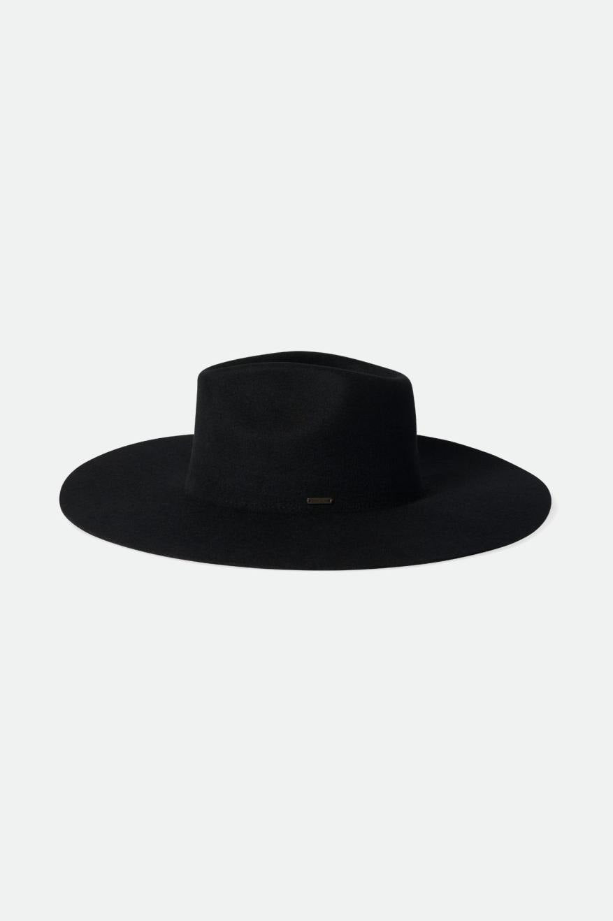 Women's Brixton Primrose Felt Fedora Fedoras Black | 7384VNSUF