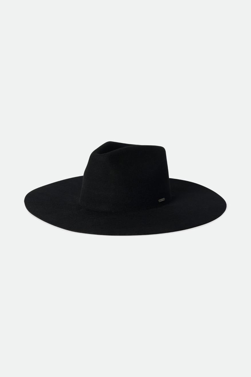 Women\'s Brixton Primrose Felt Fedora Fedoras Black | 7384VNSUF