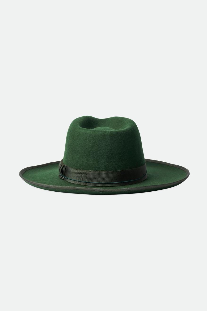 Women's Brixton Reno Fedora Fedoras Green | 9302HRMYN