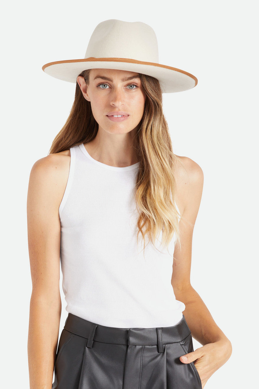 Women's Brixton Reno Fedora Fedoras White | 0583UPZIJ