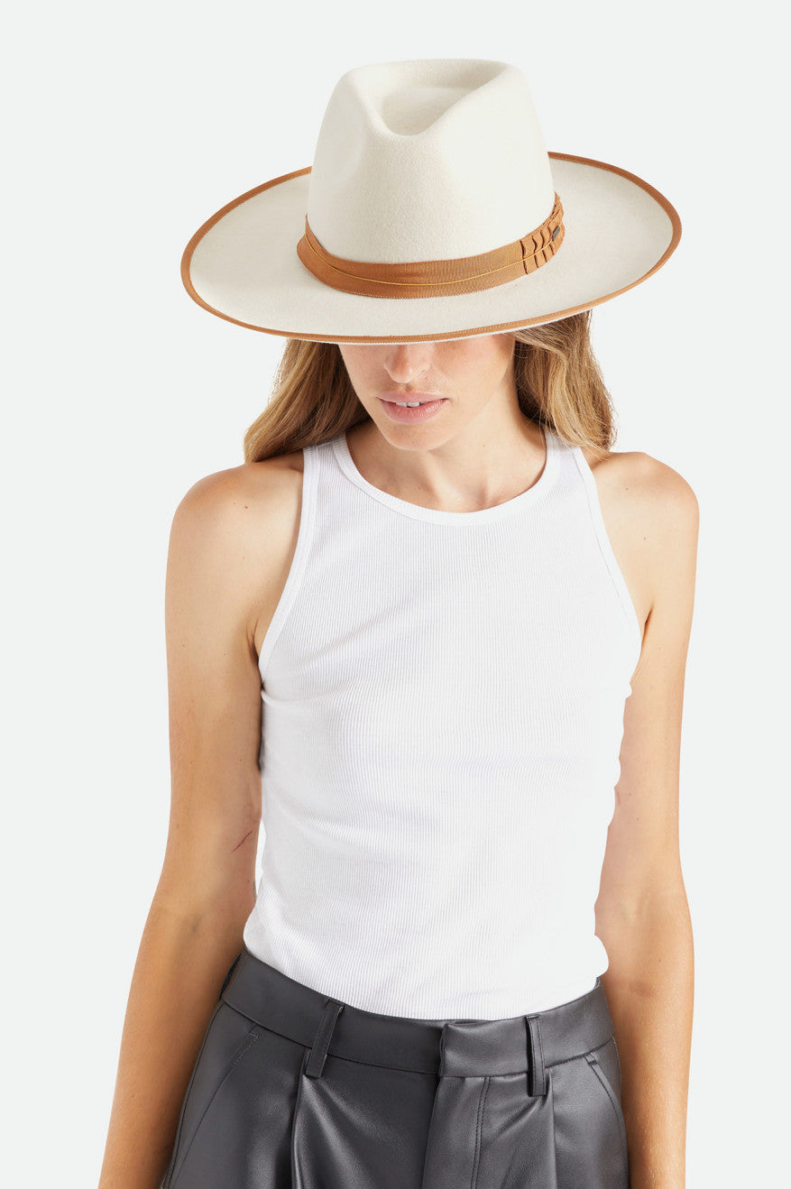 Women's Brixton Reno Fedora Fedoras White | 0583UPZIJ