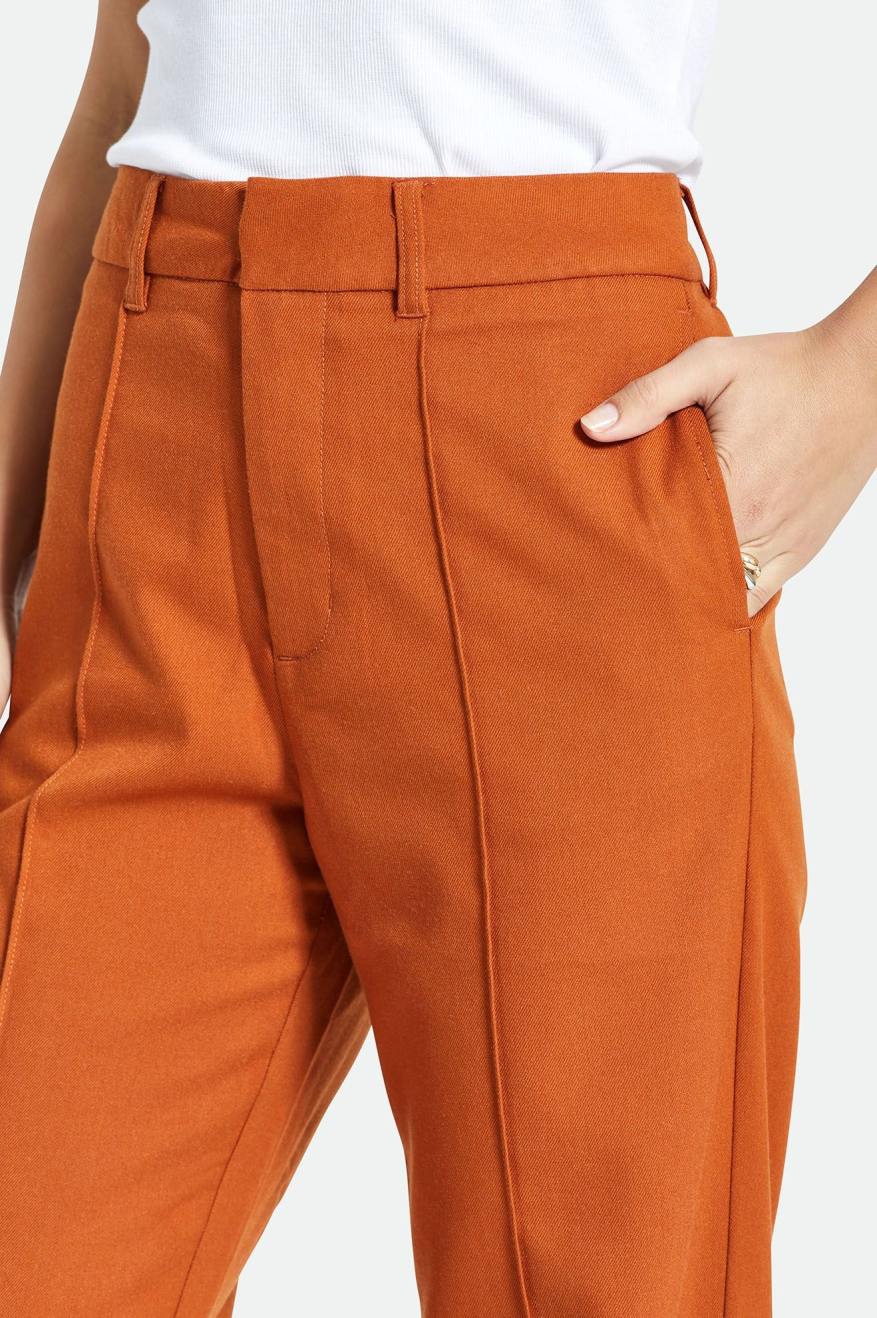 Women's Brixton Retro Trouser Bottoms Orange | 4361FXZES