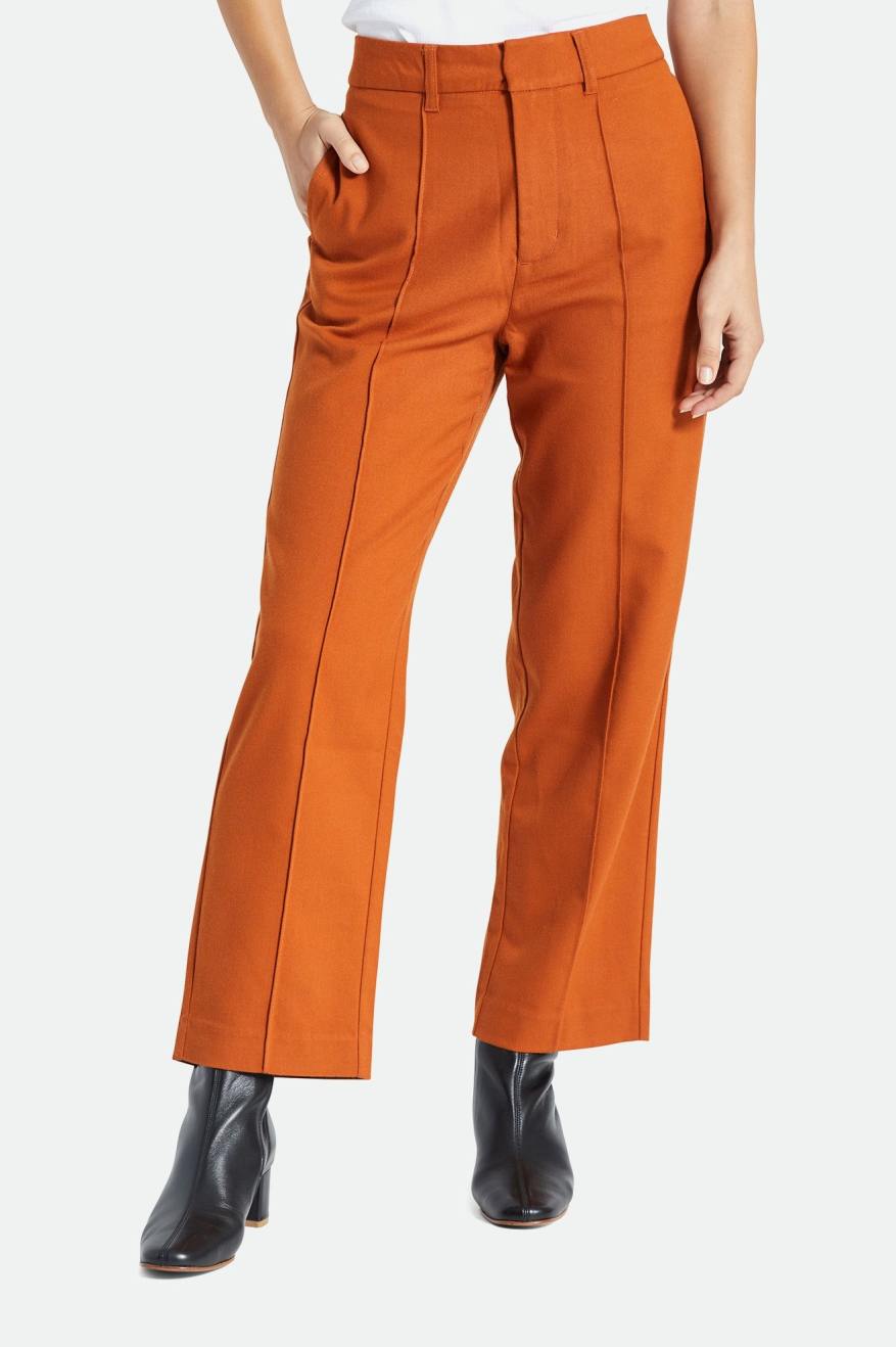 Women\'s Brixton Retro Trouser Bottoms Orange | 4361FXZES