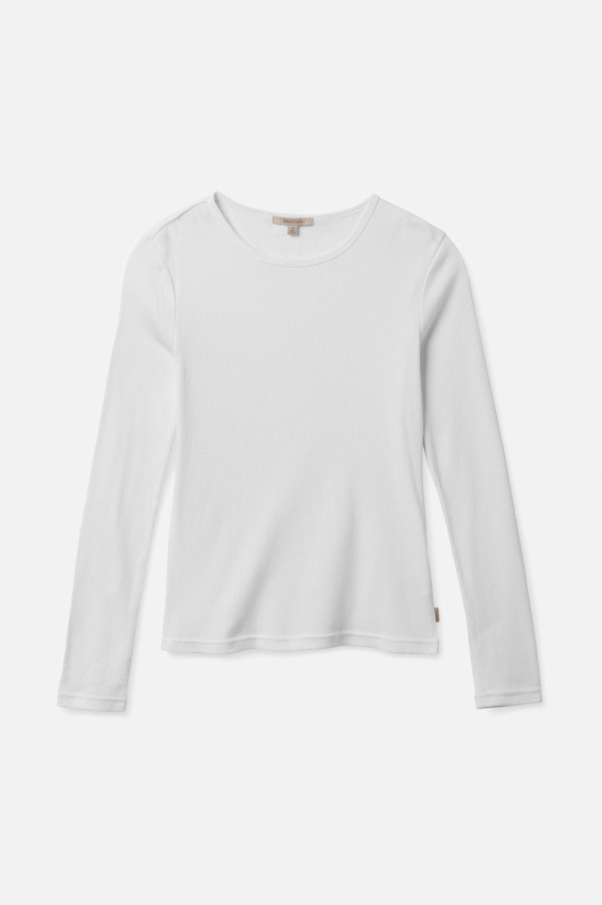 Women's Brixton Tennessee L/S Tops White | 9283IQVUP