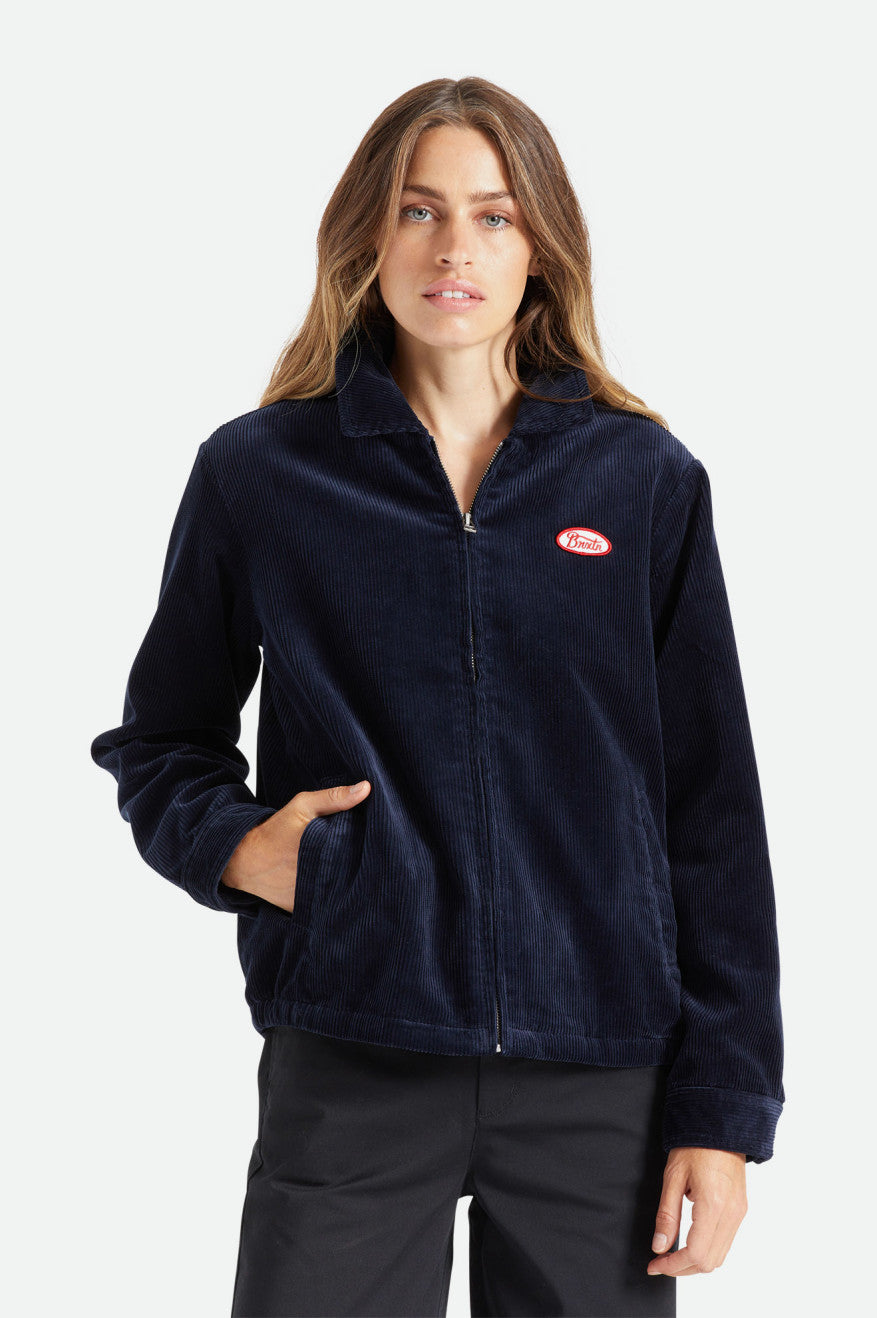 Women's Brixton Utopia Jackets Navy | 6920QIWUA