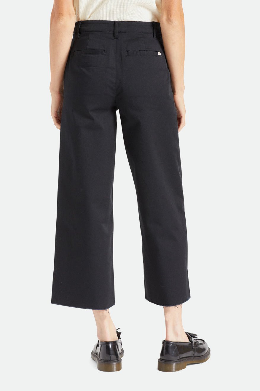 Women's Brixton Victory Wide Leg Bottoms Black | 5071USGCF