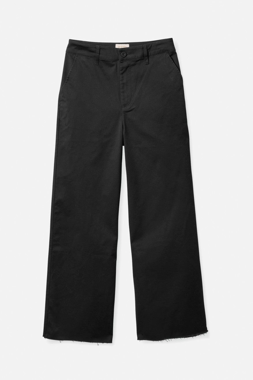 Women's Brixton Victory Wide Leg Bottoms Black | 5071USGCF